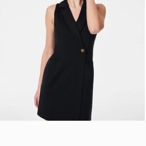 SPANX Black Sleeveless Mini Dress